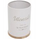Porta Utensilios Olina 9x13cm Off White Metal